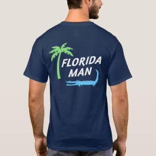 Proud Florida Man Alligator and Palm Tree T-Shirt