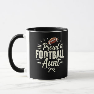 Proud football aunt Fantasy Football Matching Mug
