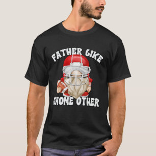 Proud Football Dad Gnome Graphic For Men And Footb T-Shirt