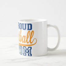 Proud Football Mom coffee mug