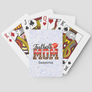Proud Football Mom – Game Day Enthusiast Playing Cards