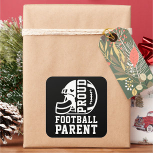 Proud Football Parent, Game Football Sports Family Square Sticker