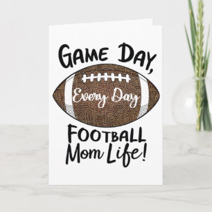 Proud Footll Mom Life Game Day Mother's Day Footll Card