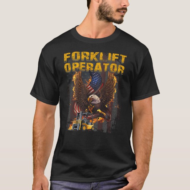 Proud Forklift Operator T-Shirt (Front)