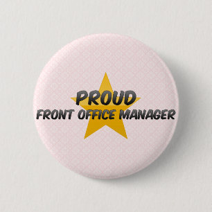 Proud Front Office Manager 2 Inch Round Button