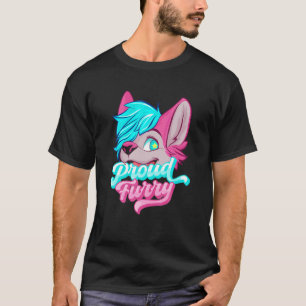 Proud Furry Fandom Cosplay Animal Furries Furry Pe T-Shirt