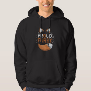 Proud Furry Fandom Cosplay Animal Lover Furries Fu Hoodie