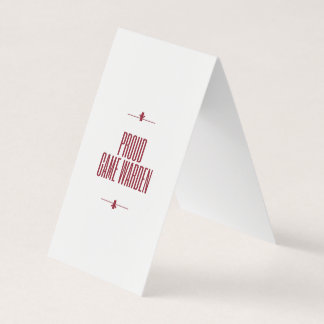 Proud game warden business card