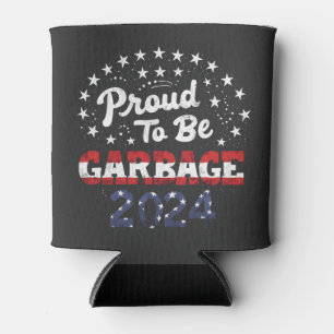 Proud Garbage Puerto Rico Latinos For Trump  Can Cooler