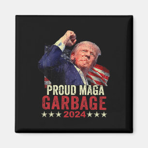 Proud Garbage Trump Supporter 4  Magnet