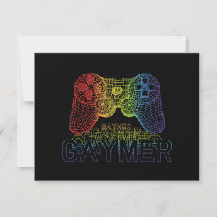 Proud Gaymer, Gay Pride Gaming Holiday Card