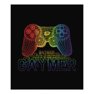 Proud Gaymer, Gay Pride Gaming Photo Print