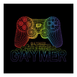 Proud Gaymer, Gay Pride Gaming Poster