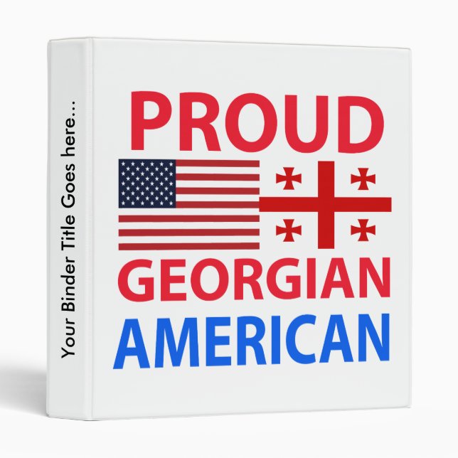 Proud Georgian American Binder (Front/Spine)