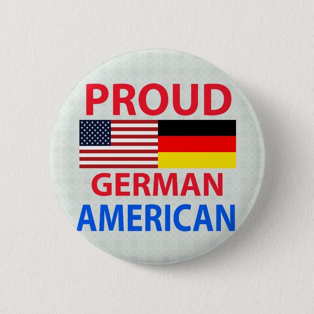 Proud German American 2 Inch Round Button (Front)