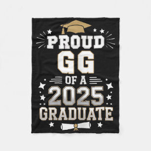 Proud Gg Of A Cl Of 2025 Graduate Senior Graduatio Fleece Blanket