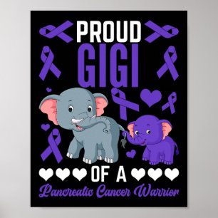 Proud Gigi Of A Pancreatic Cancer Elephants Suppor Poster