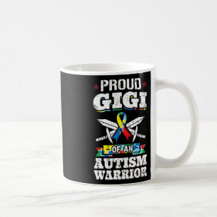 Proud Gigi Of An Autism Warrior Awareness Ribbon G Coffee Mug