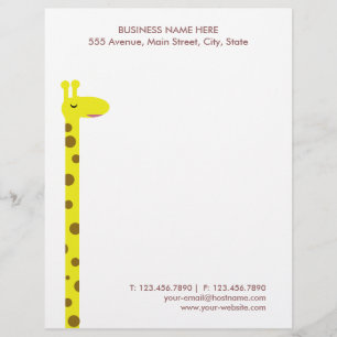 Proud Giraffe Letterhead