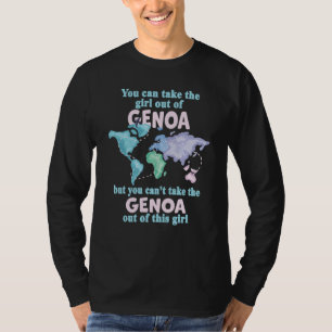 Proud Girl From Genoa Relocation From Genoa T-Shirt