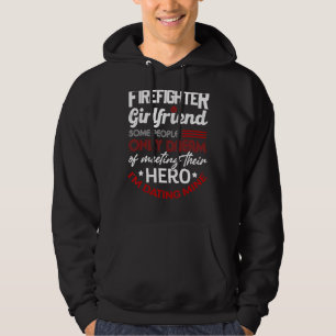 Proud Girlfriend Of A Firefighter Thin Red Line Us Hoodie