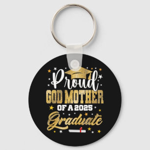Proud God-mother Of 2025 Graduate Awesome Family C Keychain