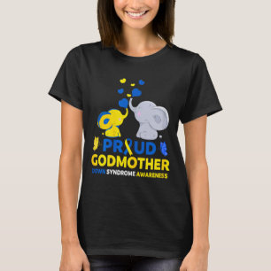 Proud Godmother Down Syndrome Awareness Artwork T-Shirt