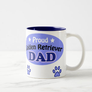 Proud Golden Retriever Dad Two-Tone Coffee Mug