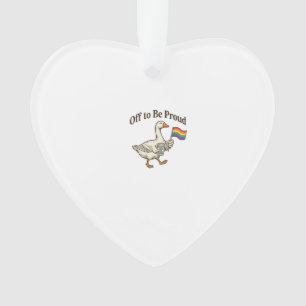Proud Goose Pride Parade Vintage Shirt Design_1 Ornament