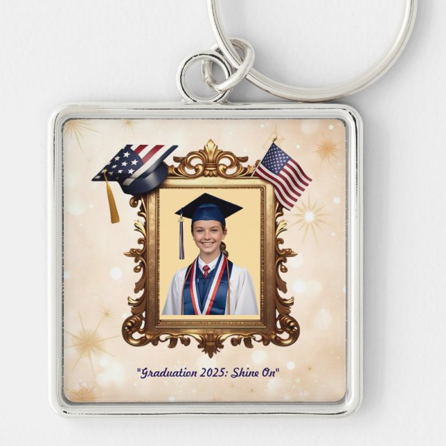 "Proud Grad Moment" Keychain (Front)