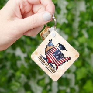 "Proud Graduate 2025" Keychain