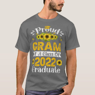 Proud Gram Of A Class Of 2022 Graduate Sunflower T-Shirt