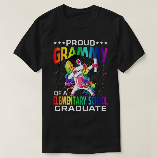 Proud Grammy Of A Elementary School Graduate Unico T-Shirt (Design Front)
