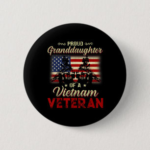 Proud Granddaughter Of A Vietnam Veteran Grandpa 2 Inch Round Button