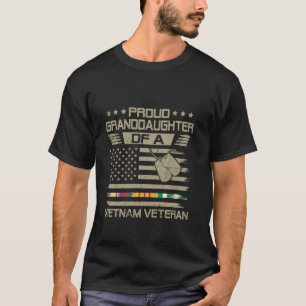 Proud Granddaughter Of Vietnam Veteran USA Family T-Shirt