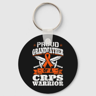Proud Grandfather Of A Crps Warrior Rsd Awareness Keychain