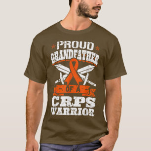 Proud Grandfather Of A CRPS Warrior RSD Awareness  T-Shirt