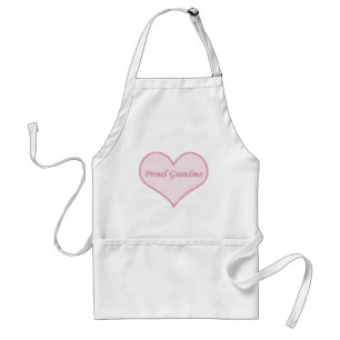 Proud Grandma Apron, Pink Standard Apron