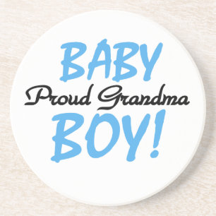 Proud Grandma Baby Boy Gifts Coaster