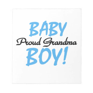 Proud Grandma Baby Boy Gifts Notepad