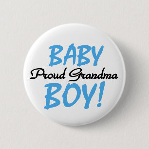 Proud Grandma Baby Boy T shirts and Gifts 2 Inch Round Button