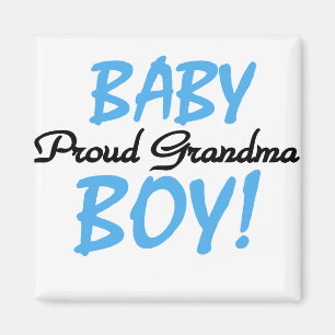 Proud Grandma Baby Boy T shirts and Gifts Magnet