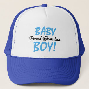 Proud Grandma Baby Boy T shirts and Gifts Trucker Hat
