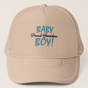 Proud Grandma Baby Boy T shirts and Gifts Trucker Hat
