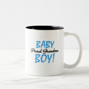 Proud Grandma Baby Boy T shirts and Gifts Two-Tone Coffee Mug