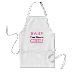 Proud Grandma Baby Girl Tshirts and Gifts Standard Apron