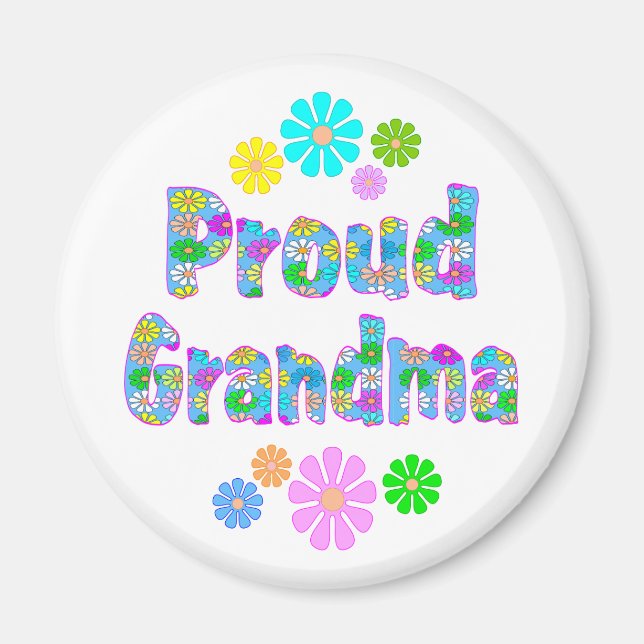 Proud Grandma Magnet (Front)