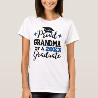 Proud Grandma of 2022 graduate black blue tassel