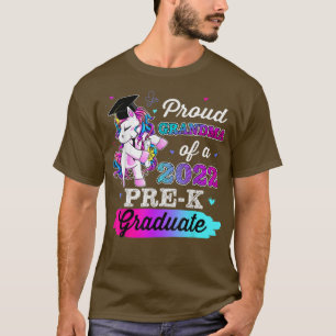 Proud Grandma Of 2022 PreK Graduate Flossing Unico T-Shirt