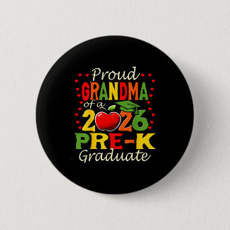 Proud grandma of 2026 pre-k graduate mothers day 2 inch round button